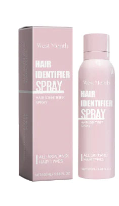 Hair Identifier Spray teal bottle and box by Vilest – facial hair detection spray for all hair types
