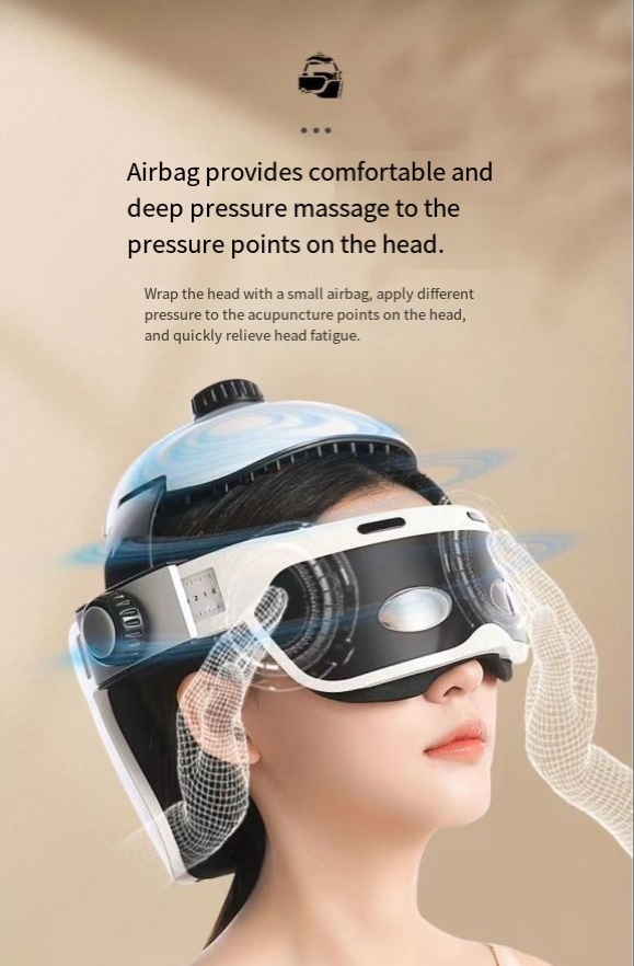 Electric Eye & Head Massager with Heat Therapy