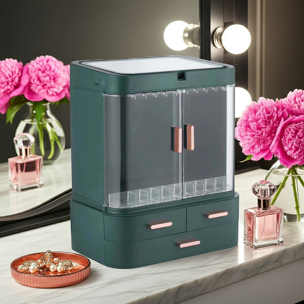 Makeup Box with Mirror